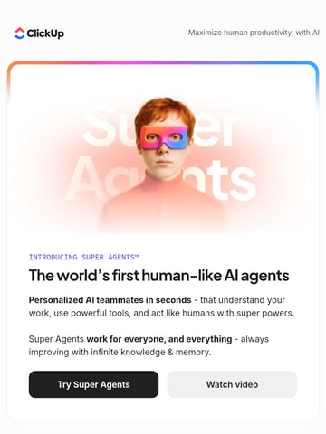 Email Inspiration from ClickUp Team Thumbnail Preview