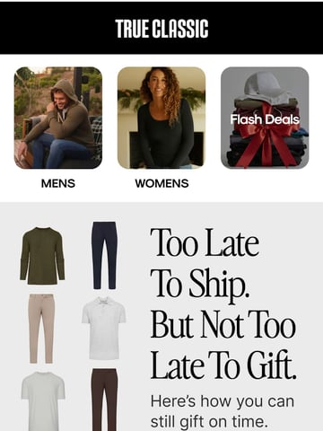 Email Inspiration from True Classic Thumbnail Preview