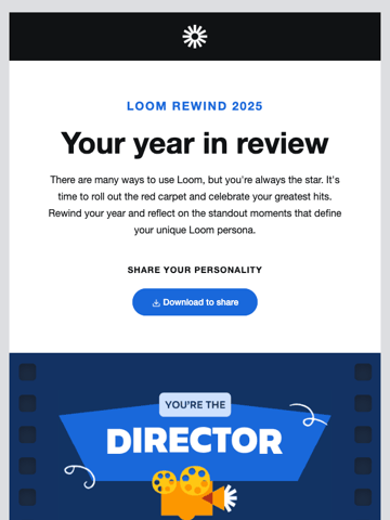 Loom Yearly Review Email Thumbnail Preview