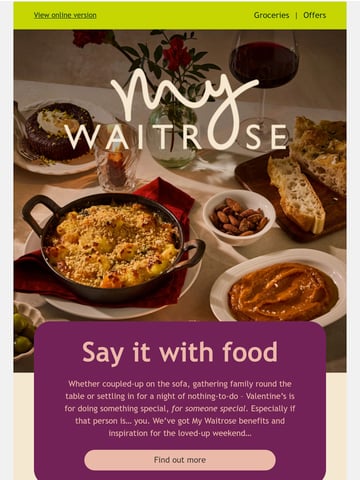Email Inspiration from My Waitrose Thumbnail Preview