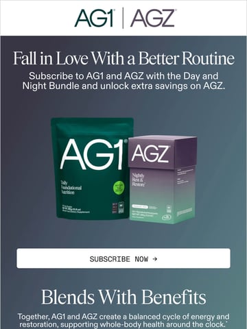 Email Inspiration from AG1® Thumbnail Preview