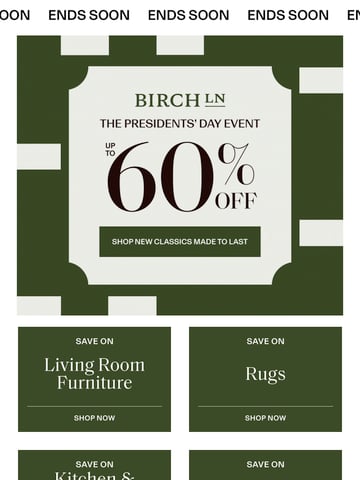 Email Inspiration from Birch Lane Thumbnail Preview