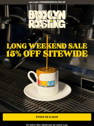 Email Inspiration from Brooklyn Roasting Company Thumbnail Preview