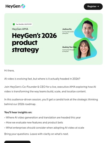 Email Inspiration from HeyGen Thumbnail Preview