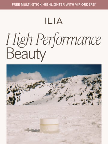 Email Inspiration from ILIA Thumbnail Preview