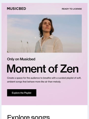 Email Inspiration from Musicbed Thumbnail Preview