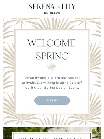 Email Inspiration from Serena & Lily Bethesda Design Shop Thumbnail Preview