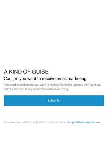 Email Inspiration from A KIND OF GUISE Thumbnail Preview