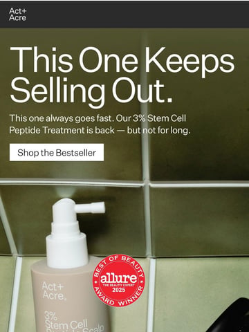 Email Inspiration from Act+Acre Thumbnail Preview
