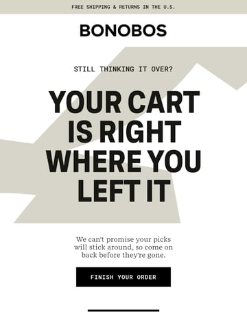 Email Inspiration from Bonobos Thumbnail Preview