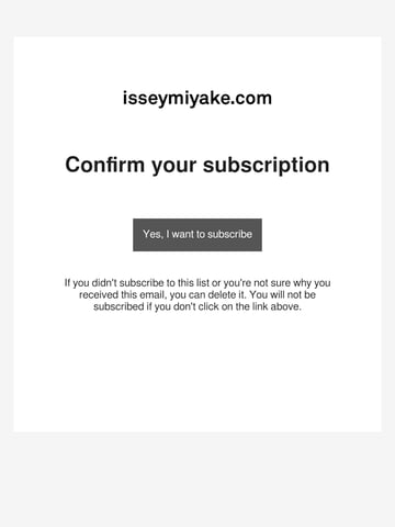 Email Inspiration from ISSEY MIYAKE USA Thumbnail Preview