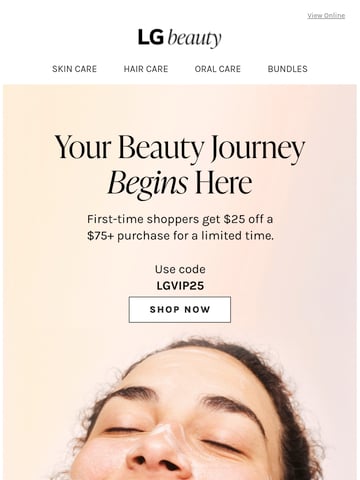 Email Inspiration from LG beauty Thumbnail Preview