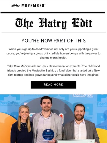 Email Inspiration from Movember Thumbnail Preview
