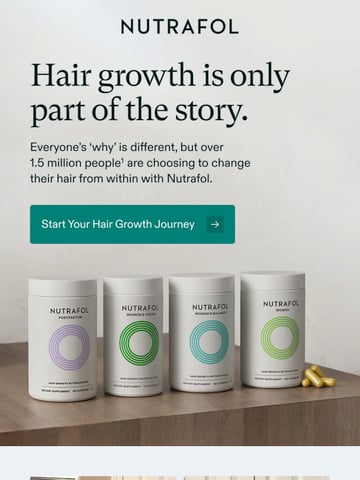 Email Inspiration from Nutrafol Thumbnail Preview