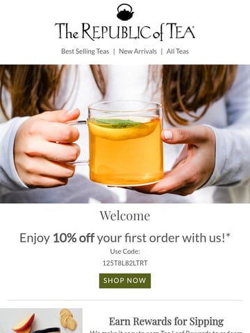 Email Inspiration from The Republic of Tea Thumbnail Preview