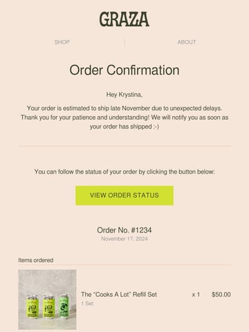 Graza Email Design Thumbnail Preview