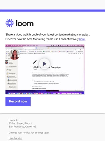 Loom Email Design Thumbnail Preview