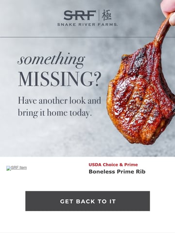 Snake River Farms Email Design Thumbnail Preview