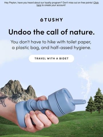 Tushy Email Design Thumbnail Preview