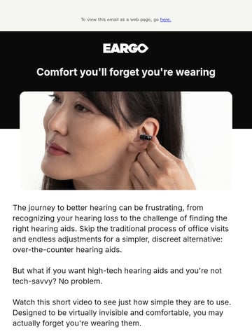 Email Inspiration from EARGO Thumbnail Preview
