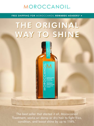 Email Inspiration from Moroccanoil Thumbnail Preview
