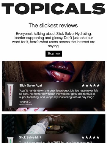 Email Inspiration from Topicals Thumbnail Preview