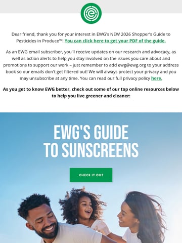 Email Inspiration from EWG.org Thumbnail Preview