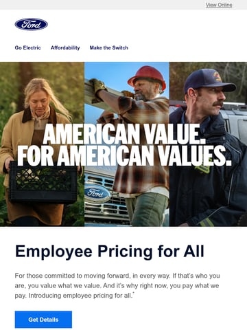Email Inspiration from Ford Motor Company Thumbnail Preview