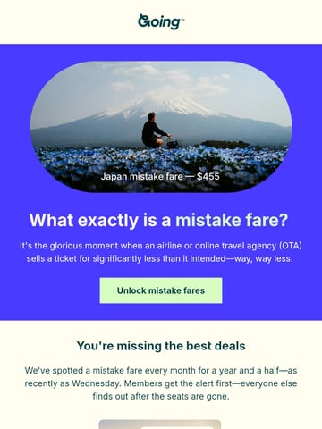 Email Inspiration from Going Thumbnail Preview