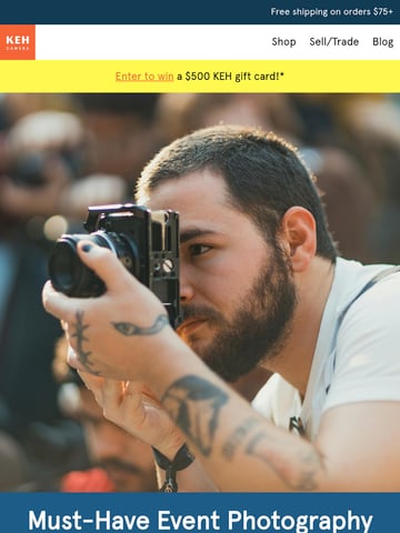 Email Inspiration from KEH Camera Thumbnail Preview