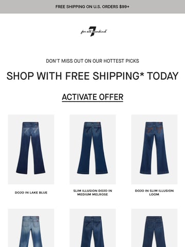 Email Inspiration from 7 For All Mankind Thumbnail Preview