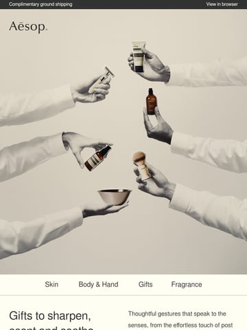 Email Inspiration from Aesop Thumbnail Preview