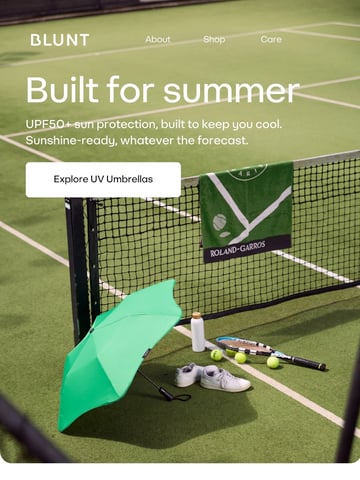Email Inspiration from BLUNT Umbrellas US Thumbnail Preview