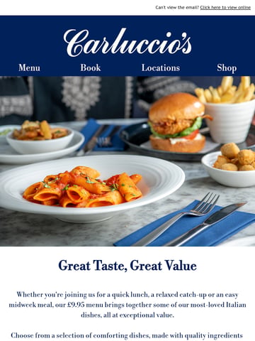 Email Inspiration from Carluccio’s Thumbnail Preview