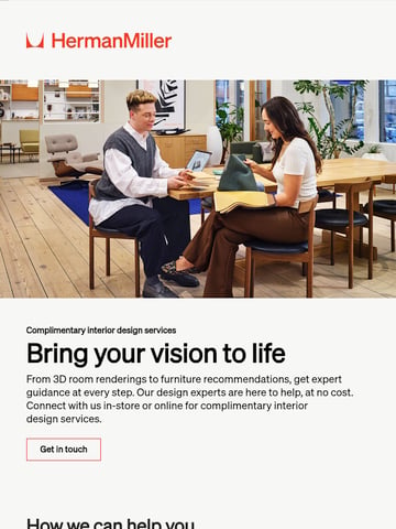 Email Inspiration from Herman Miller Thumbnail Preview