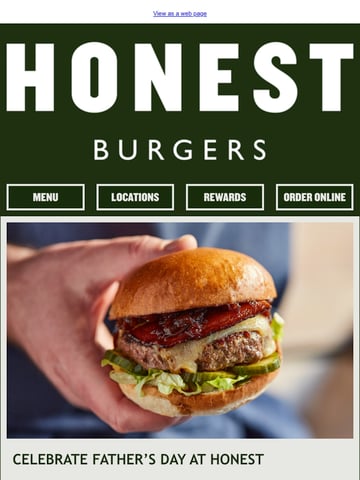 Email Inspiration from Honest Burgers Thumbnail Preview