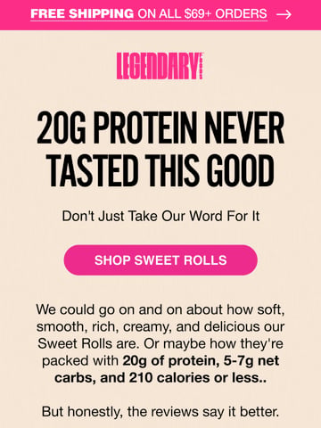 Email Inspiration from Legendary Foods Thumbnail Preview