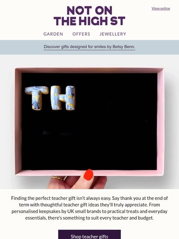 Email Inspiration from Not On The High Street Thumbnail Preview