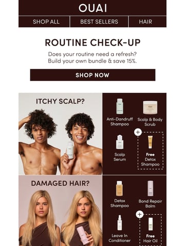 Email Inspiration from OUAI Thumbnail Preview
