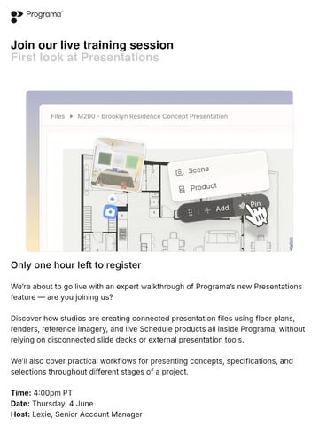 Email Inspiration from Programa Thumbnail Preview