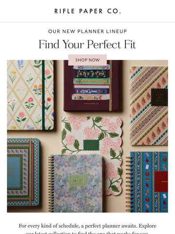 Email Inspiration from Rifle Paper Co. Thumbnail Preview