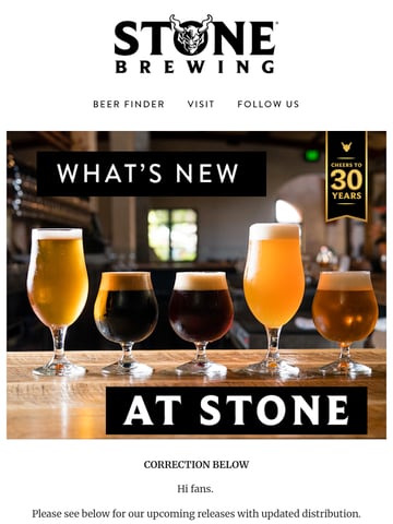 Email Inspiration from Stone Brewing Thumbnail Preview