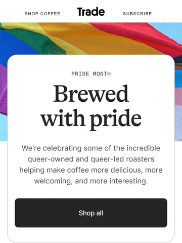 Email Inspiration from Trade Coffee Thumbnail Preview