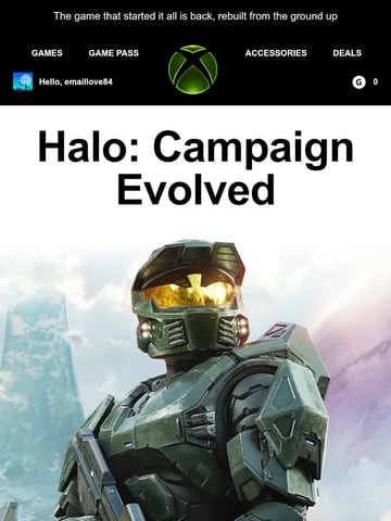 Email Inspiration from XBOX Thumbnail Preview