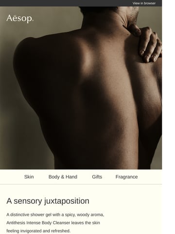 Email Inspiration from Aesop Thumbnail Preview