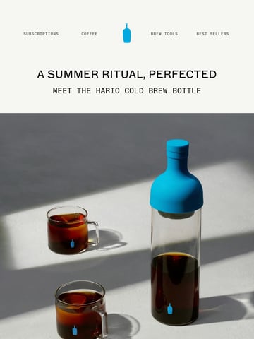 Email Inspiration from Blue Bottle Coffee Thumbnail Preview