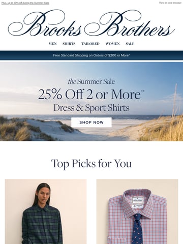 Email Inspiration from Brooks Brothers Thumbnail Preview