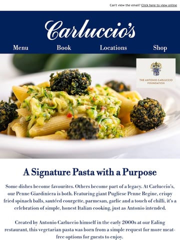 Email Inspiration from Carluccio’s Thumbnail Preview