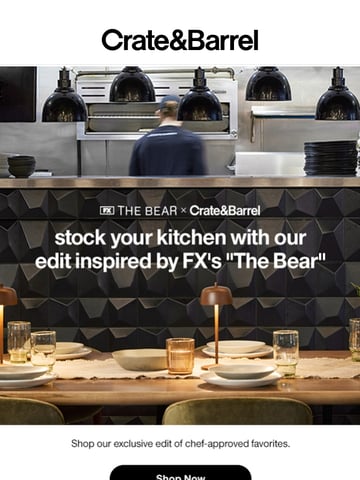 Email Inspiration from Crate & Barrel Thumbnail Preview