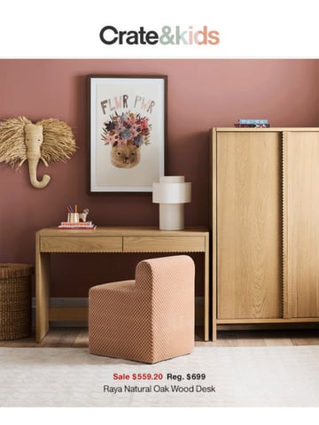 Email Inspiration from Crate & Kids SALE Thumbnail Preview